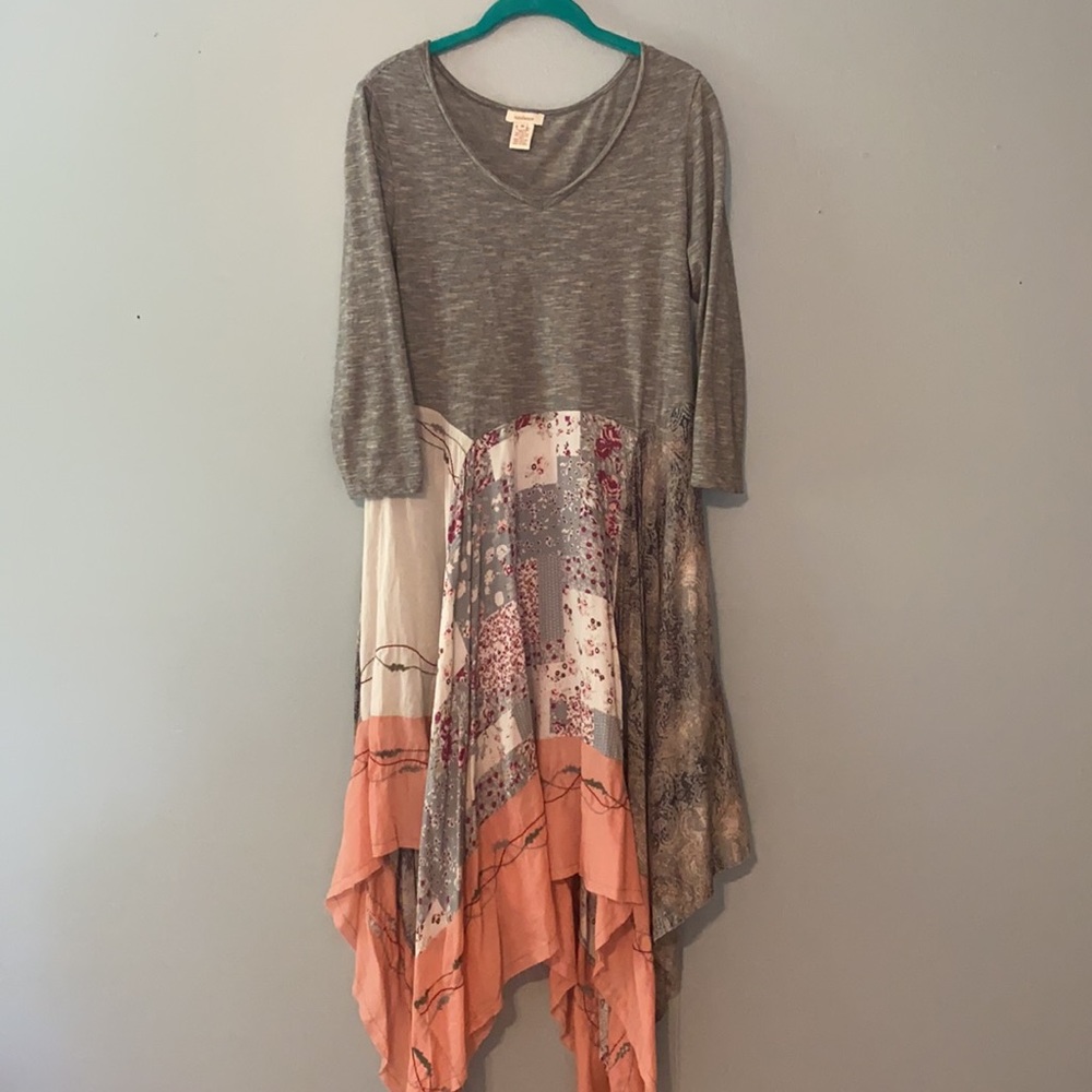 Sundance patchwork midi dress